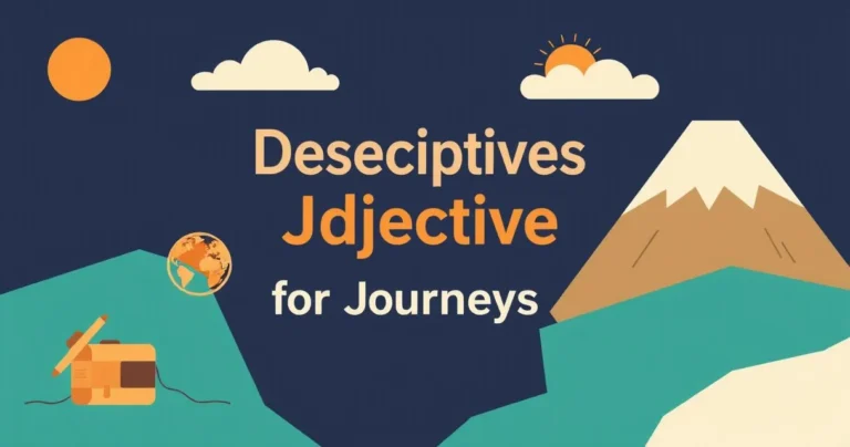 Illustration for Descriptive Adjectives for Journeys: A Comprehensive Guide