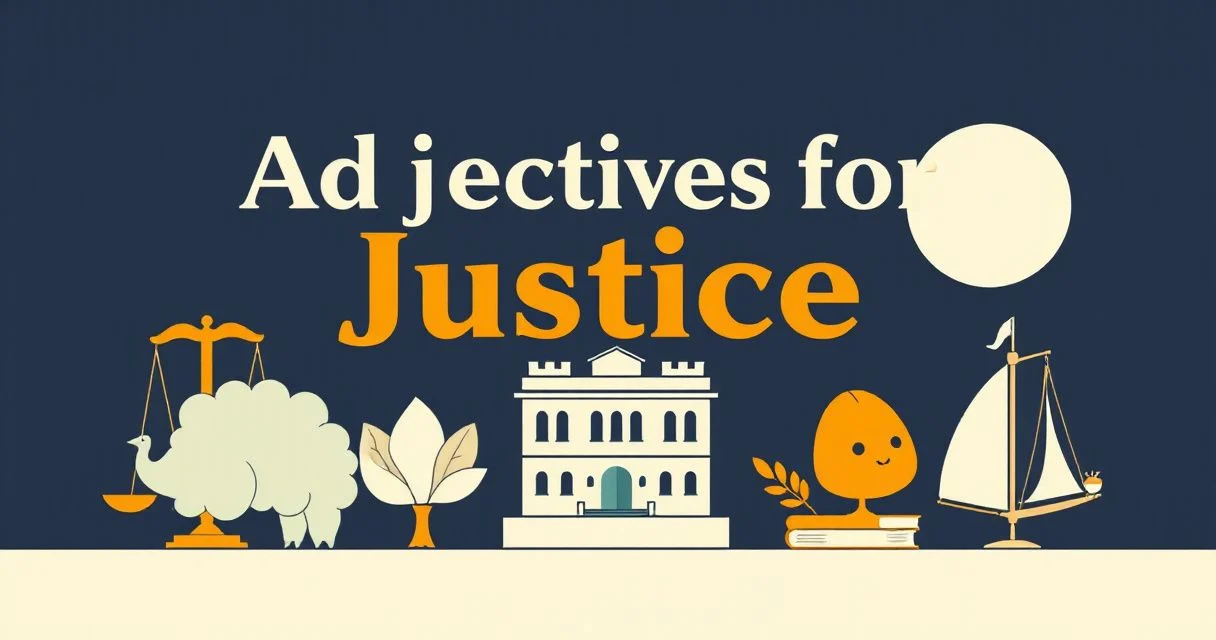 Illustration for Adjectives for Justice: A Comprehensive Guide