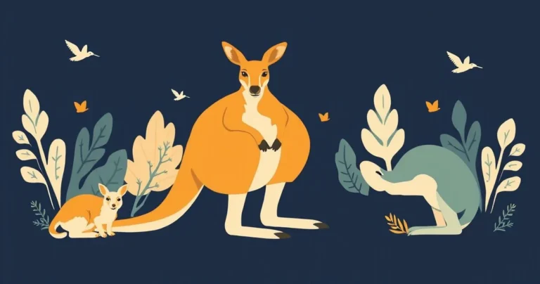 Illustration for Describing Kangaroos: A Guide to Adjectives