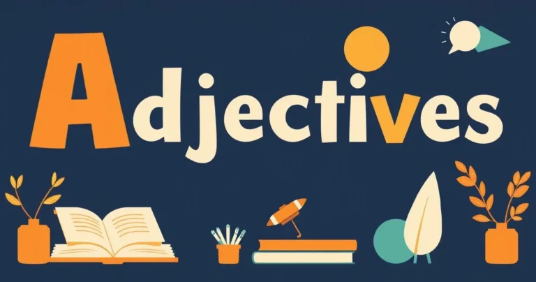 Illustration for Adjectives: Describing Words That Make Sentences Shine
