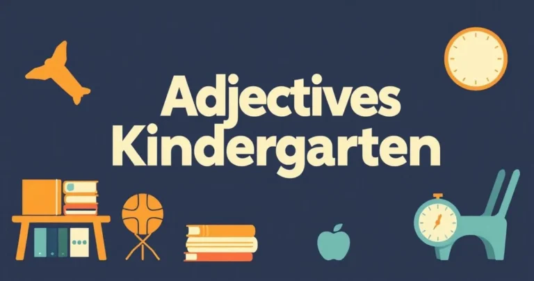 Illustration for Adjectives for Kindergarten: A Comprehensive Guide
