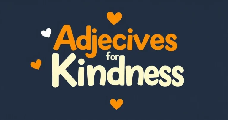 Illustration for Adjectives for Kindness: A Comprehensive Guide