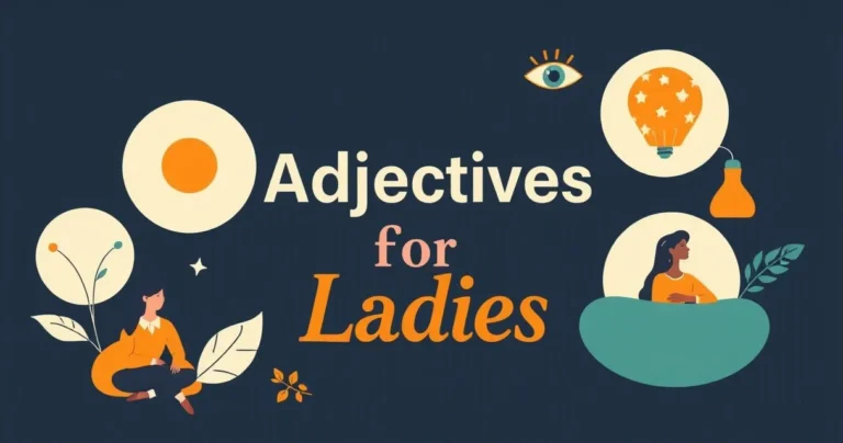 Illustration for Adjectives for Ladies: A Comprehensive Guide