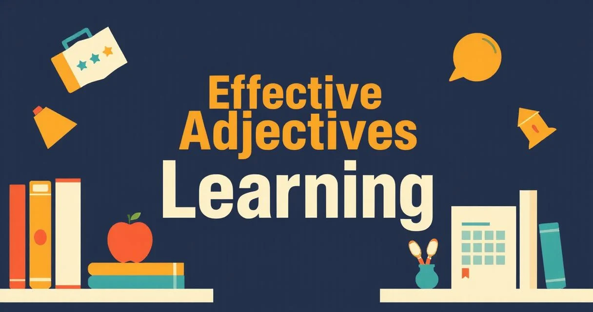 Illustration for Effective Adjectives for Enhanced Learning: A Comprehensive Guide