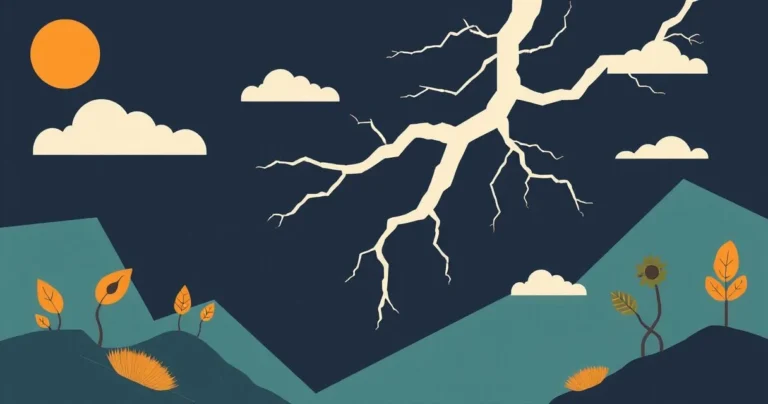 Illustration for Describing Lightning: A Guide to Adjectives