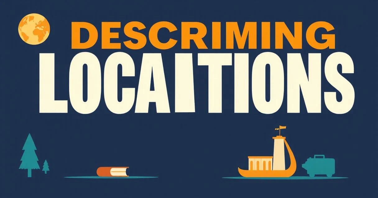 Illustration for Describing Locations: Mastering Adjectives of Place