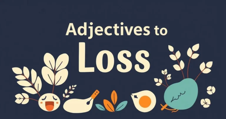 Illustration for Adjectives for Loss: A Comprehensive Guide