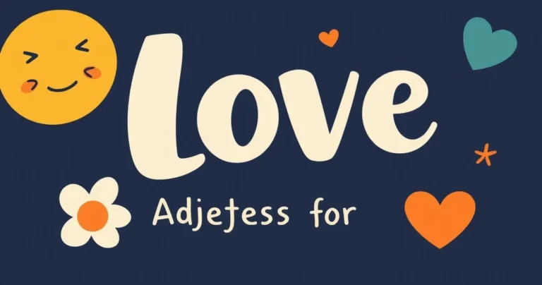 Illustration for Adjectives for Love: A Comprehensive Guide