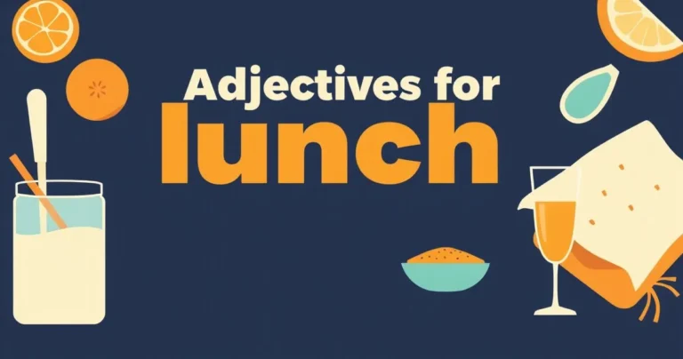Illustration for Adjectives for Lunch: Describing Your Midday Meal