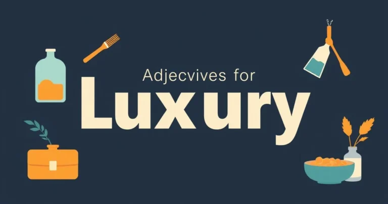 Illustration for Adjectives for Luxury: A Comprehensive Guide