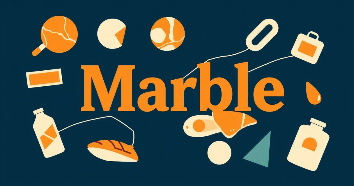 Illustration for Adjectives for Marble: A Comprehensive Grammar Guide