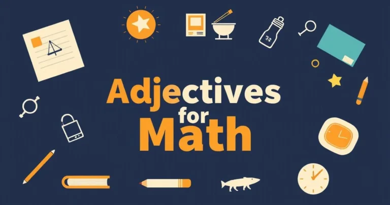 Illustration for Adjectives for Math: A Comprehensive Guide