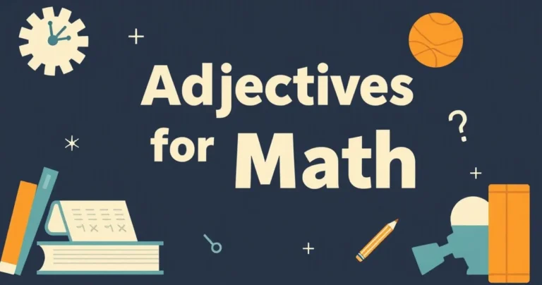 Illustration for Adjectives for Math: Mastering Mathematical Descriptions