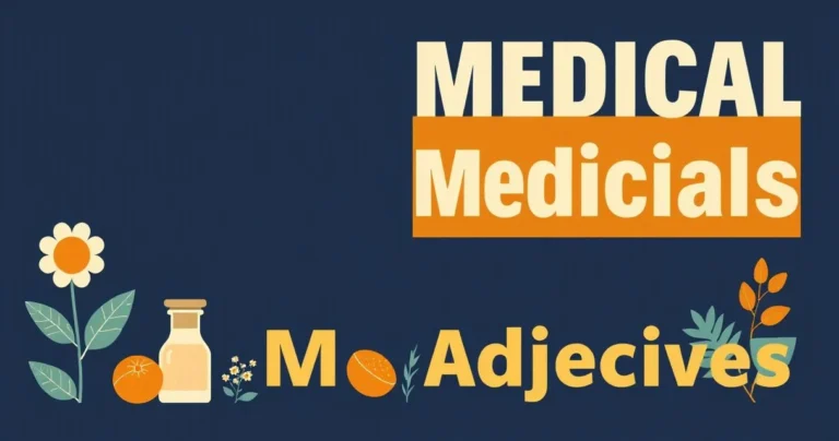 Illustration for Medical Adjectives: A Grammatical Guide for Healthcare Professionals