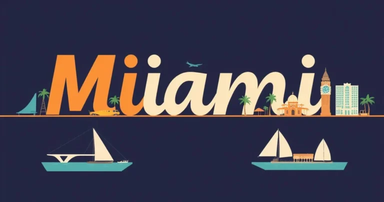 Illustration for Describing Miami: A Comprehensive Guide to Adjectives
