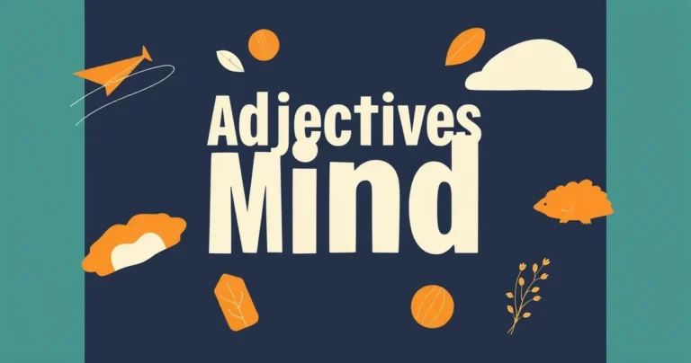 Illustration for Adjectives for the Mind: A Comprehensive Guide