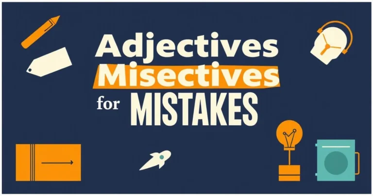 Illustration for Adjectives for Mistakes: A Comprehensive Guide