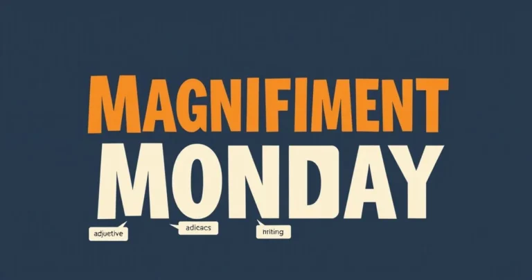 Illustration for Magnificent Monday: Mastering Adjectives for the First Day