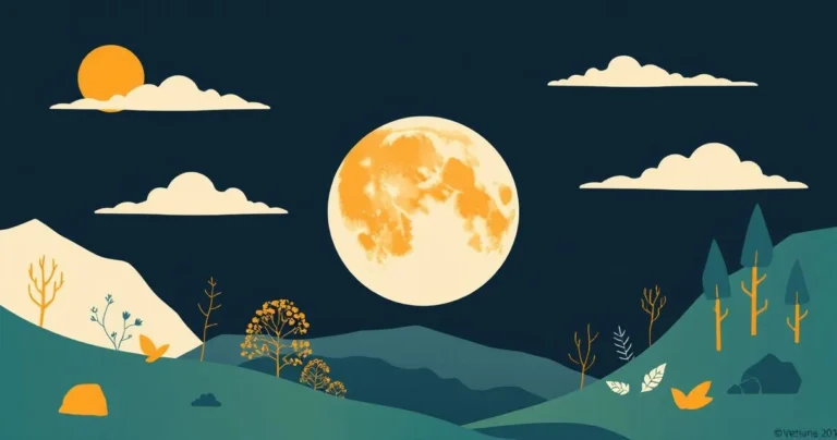 Illustration for Describing the Moon: A Guide to Adjectives