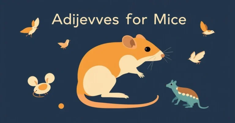 Illustration for Adjectives for Mice: Describing Our Tiny Companions