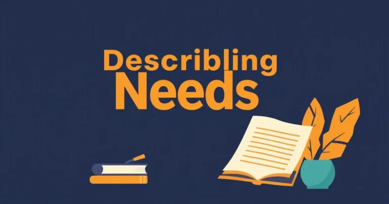 Illustration for Describing Needs: A Guide to Adjectives of Necessity