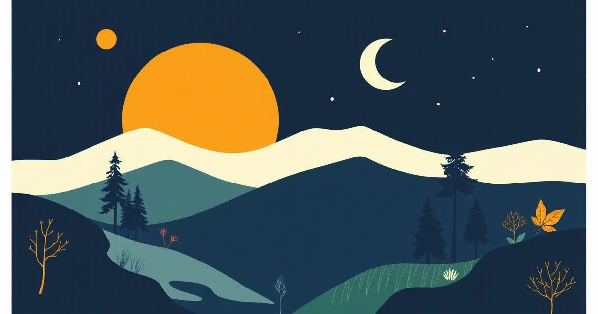 Illustration for Describing the Night: A Guide to Adjectives for Night