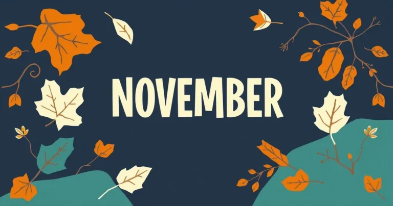 Illustration for Descriptive Adjectives for November: A Comprehensive Guide