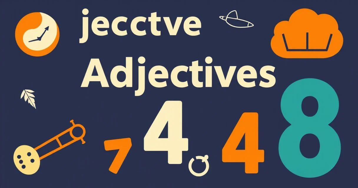 Illustration for Adjectives for Numbers: A Comprehensive Guide