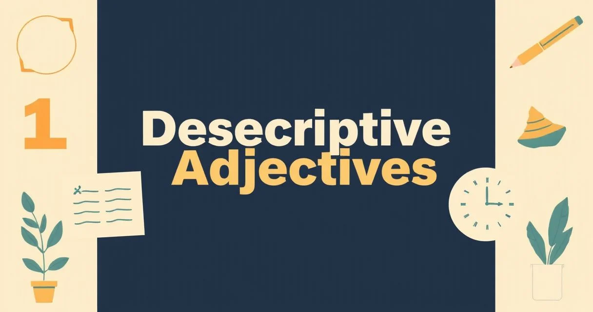 Illustration for Descriptive Adjectives: Mastering Observational Language