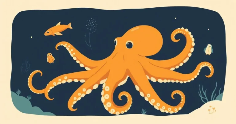 Illustration for Describing Octopuses: A Guide to Adjectives