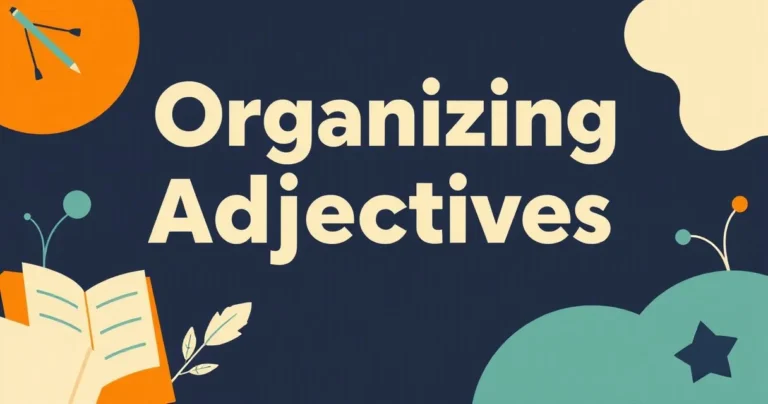 Illustration for Organizing Adjectives: A Comprehensive Grammar Guide