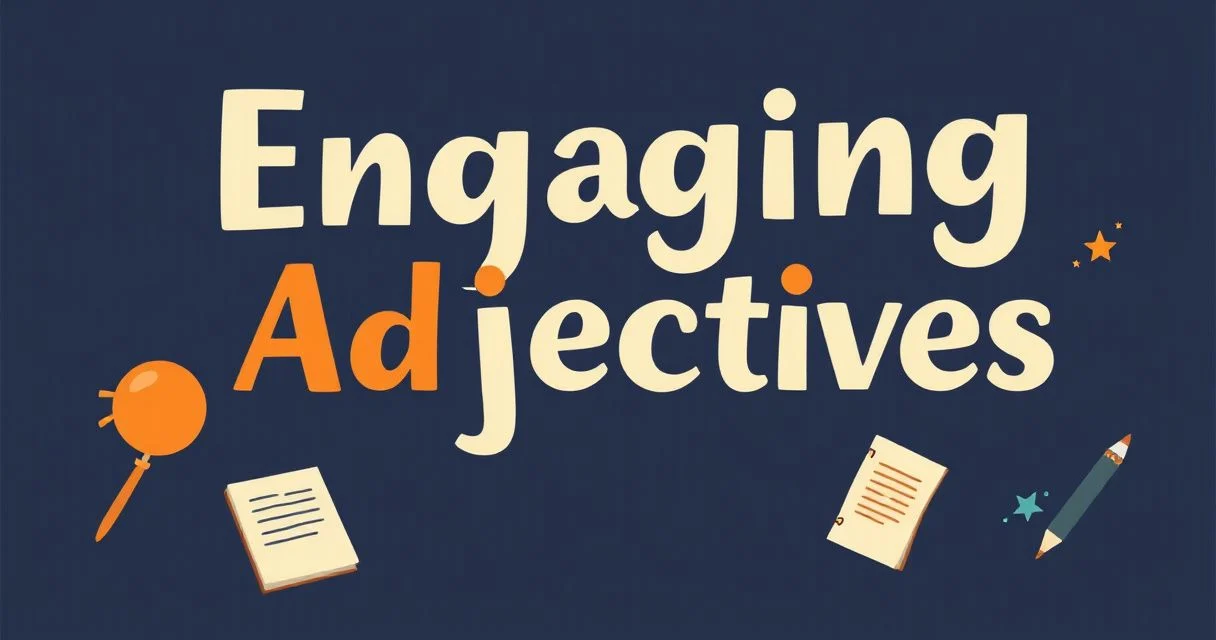Illustration for Engaging Adjectives: Describing Active Participation