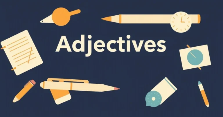 Illustration for Adjectives for Pens: A Comprehensive Grammar Guide