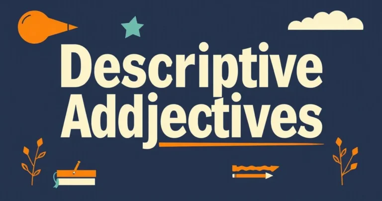 Illustration for Descriptive Adjectives: Enhancing Your Photography Vocabulary