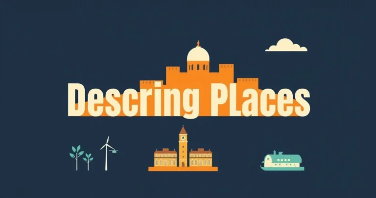 Illustration for Describing Places: Mastering Adjectives for Location