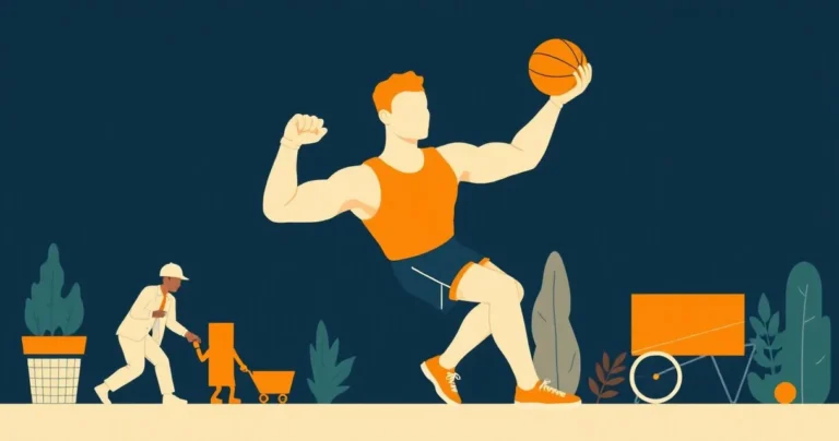 Illustration for Describing Athletic Prowess: Adjectives for Players