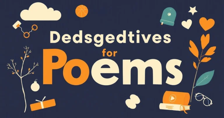 Illustration for Descriptive Adjectives for Poems: A Comprehensive Guide