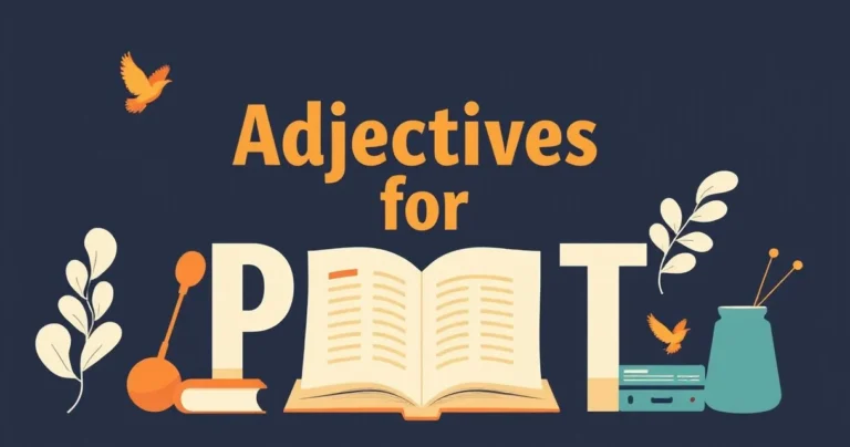 Illustration for Adjectives for Poets: A Comprehensive Guide
