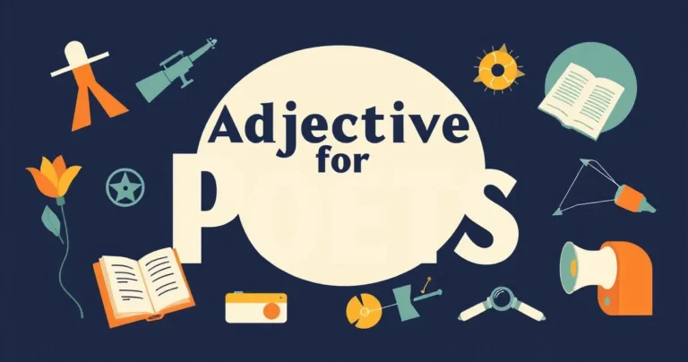 Illustration for Adjectives for Poets: Crafting Vivid Imagery