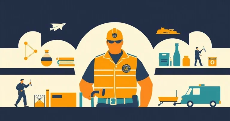 Illustration for Describing Law Enforcement: Adjectives for Policemen