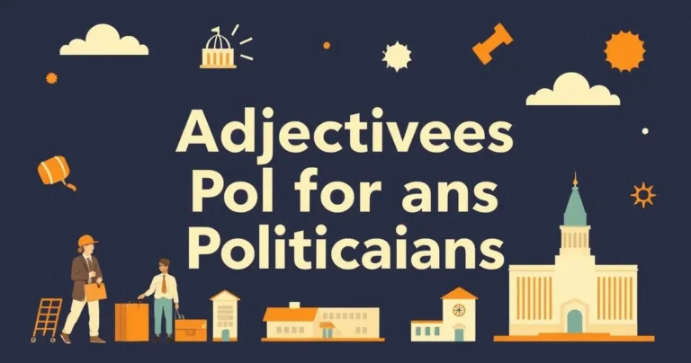 Illustration for Adjectives for Politicians: A Comprehensive Guide