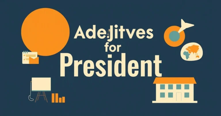 Illustration for Adjectives for President: A Comprehensive Guide