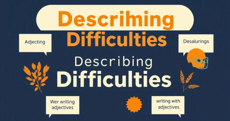 Illustration for Describing Difficulties: Adjectives for Problems in English