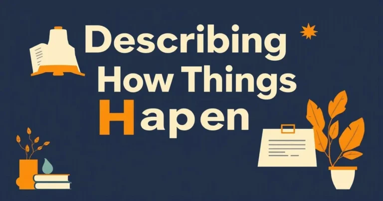 Illustration for Describing How Things Happen: Adjectives for Processes