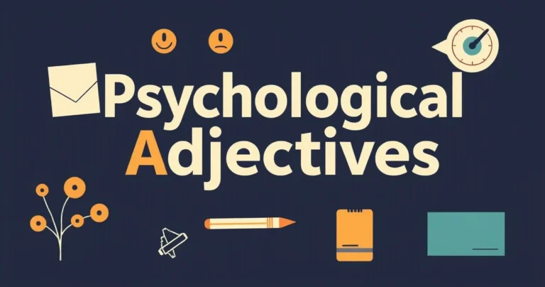 Illustration for Psychological Adjectives: A Comprehensive Guide