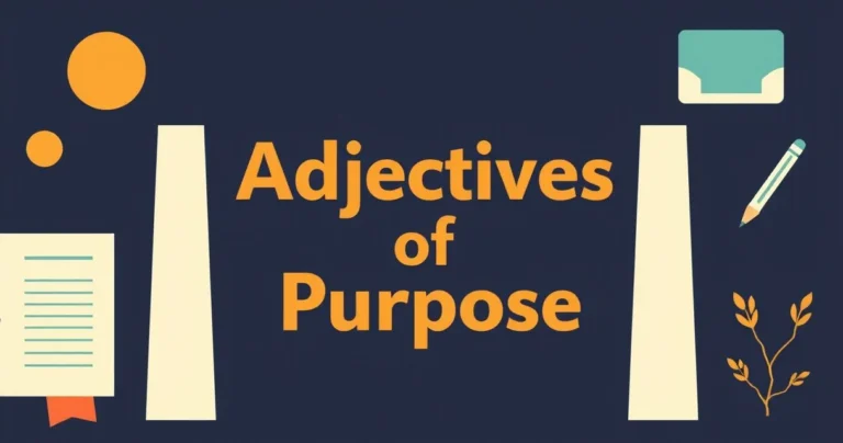 Illustration for Adjectives of Purpose: Describing Why Things Exist