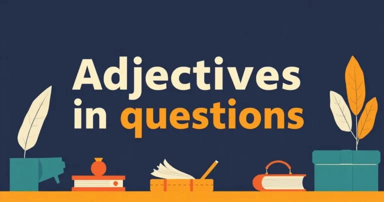 Illustration for Adjectives in Questions: Mastering Interrogative Descriptions