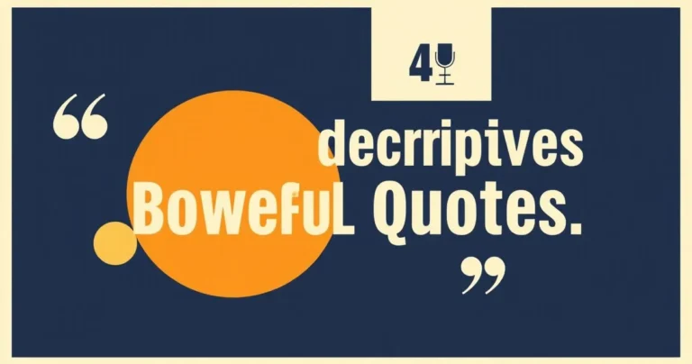 Illustration for Descriptive Adjectives for Powerful Quotes: A Comprehensive Guide