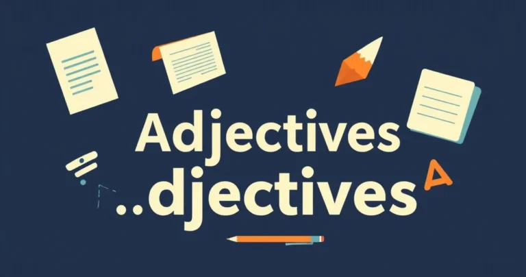 Illustration for Mastering Adjectives: A Comprehensive Guide for English Learners