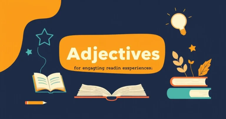 Illustration for Descriptive Adjectives for Engaging Reading Experiences
